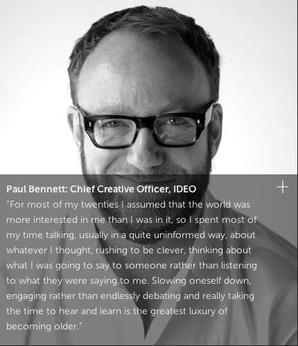 全球性设计咨询公司IDEO的首席创意总监Paul Bennett